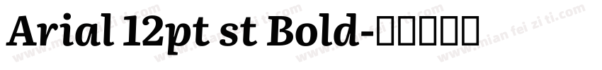 Arial 12pt st Bold字体转换